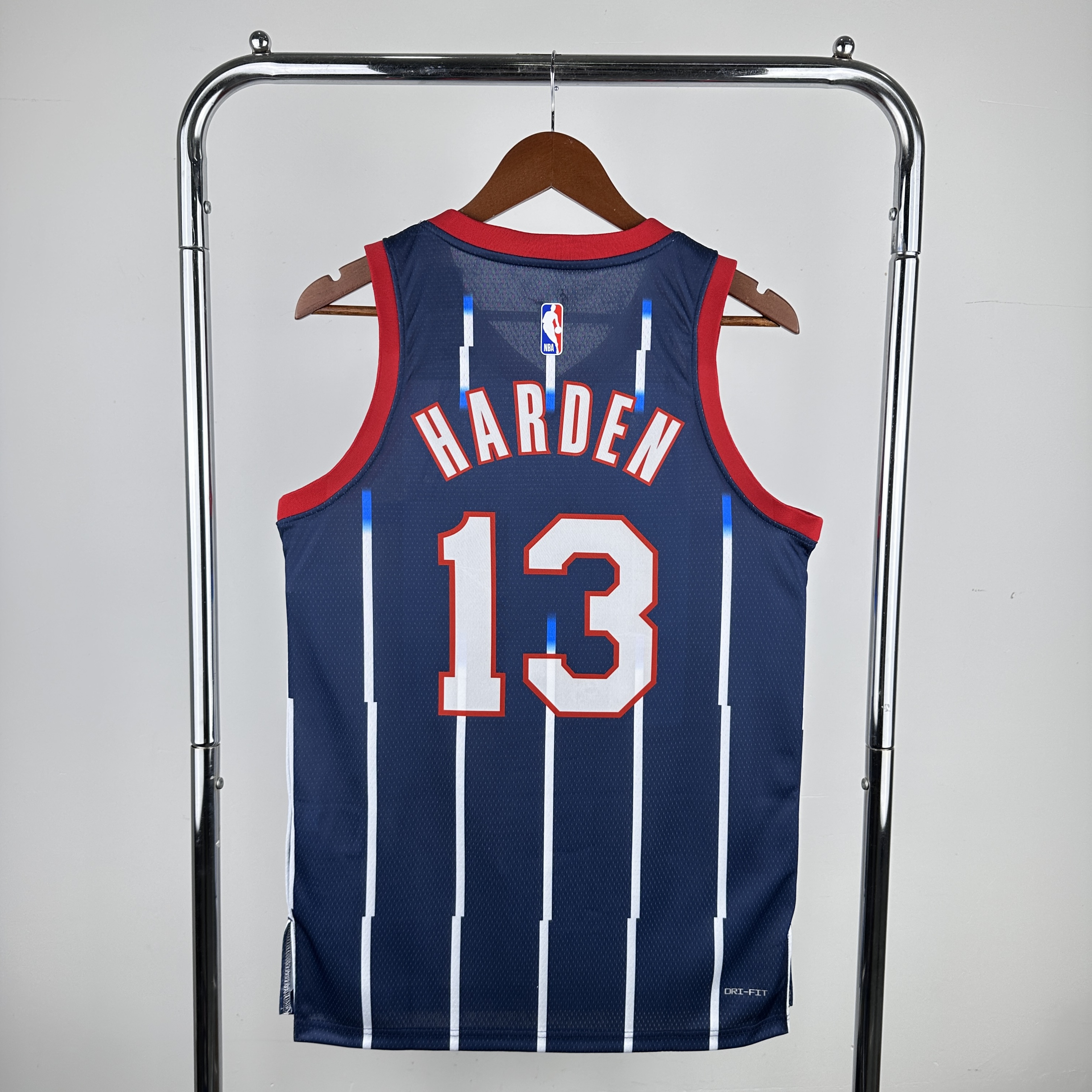 Men Houston Rockets #13 Harden Blue stripe City Edition Nike 2024 NBA Jersey